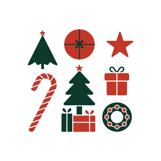 un tema de Navidad con un árbol de Navidad y un sombrero de Papá Noel