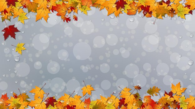Tema de otoño Elegante fondo vectorial para la presentación de la página de aterrizaje del sitio web Papel de pared volante
