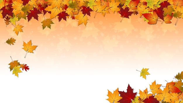 Tema de otoño Elegante fondo vectorial para la presentación de la página de aterrizaje del sitio web Papel de pared volante