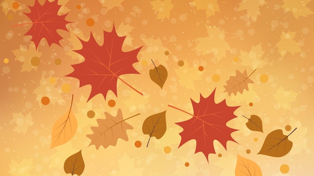 Tema de otoño Elegante fondo vectorial