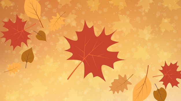 Tema de otoño Elegante fondo vectorial