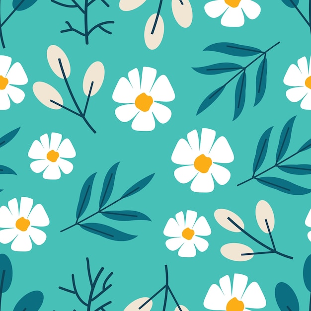 Tema de patrón de flores