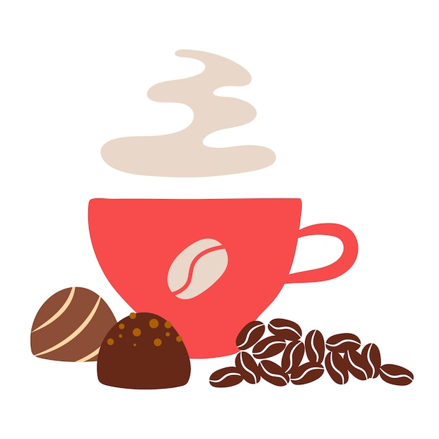 Vector tema de tiempo de café para volantes de menú de café otro diseño ilustración linda