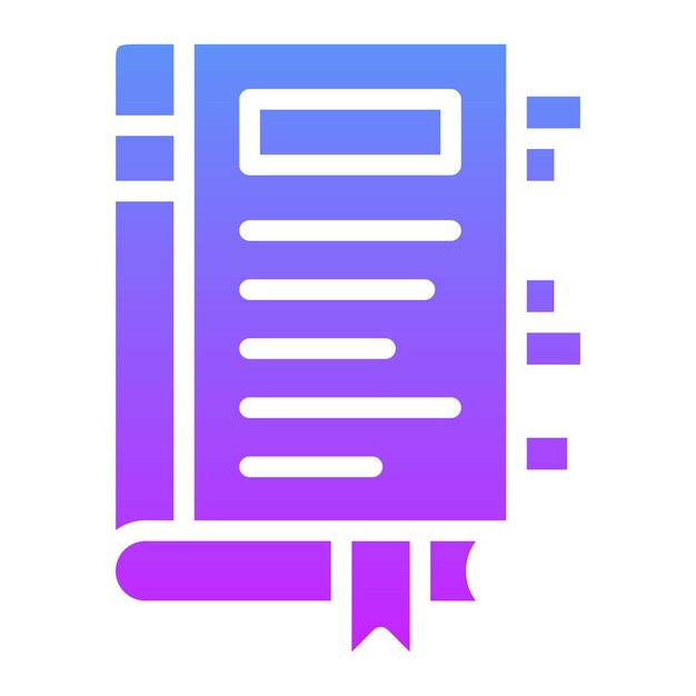 Temas importantes Ilustración del icono vectorial del conjunto de iconos de la biblioteca