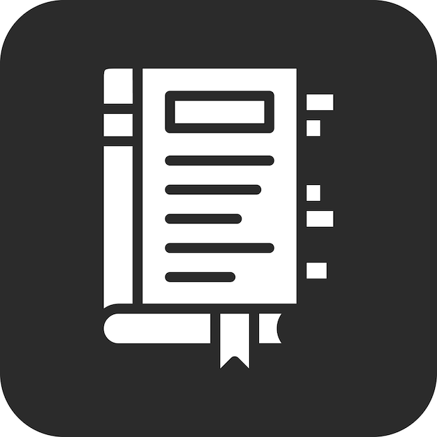 Temas importantes Ilustración del icono vectorial del conjunto de iconos de la biblioteca