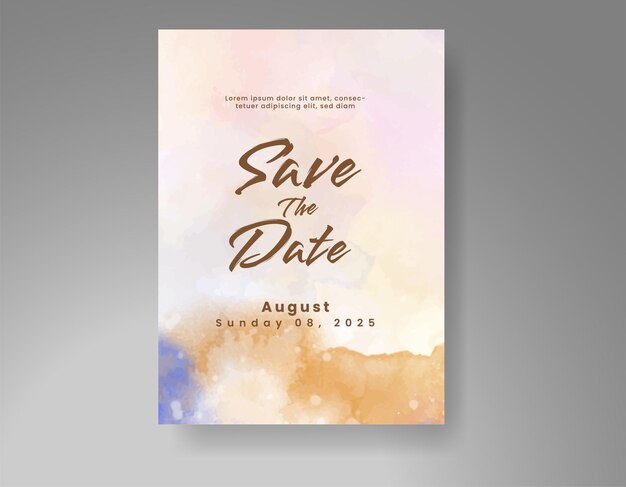 Templata de arte de invitación de fondo para el fondo de la boda
