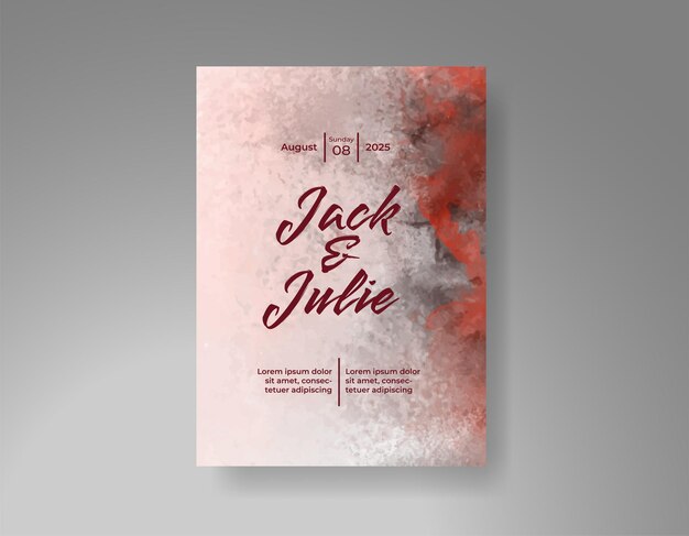 Templata de arte de invitación de fondo para el fondo de la boda