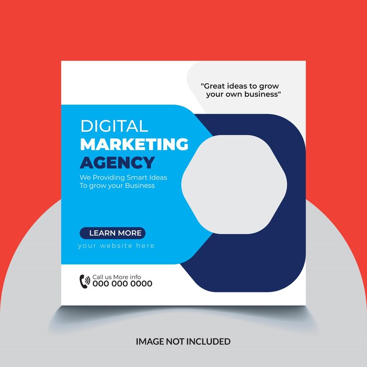 Templata atractiva para la agencia de marketing digital y las redes sociales