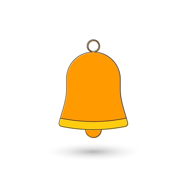 Templata de diseño gráfico del icono de Jingle Bell de Navidad Ilustración vectorial del símbolo de Xmas