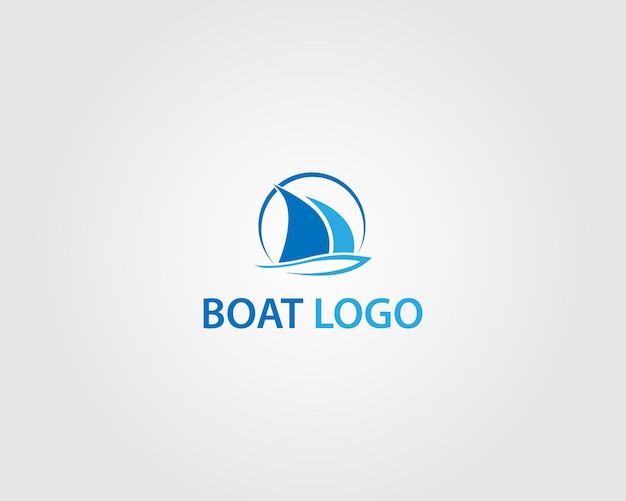 Templata de diseño de íconos de barcos Elemento gráfico vectorial