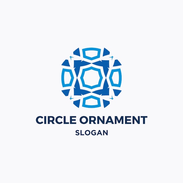 Templata de diseño de logotipo del círculo del nombre de la empresa