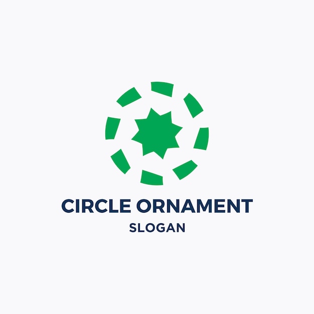 Templata de diseño de logotipo del círculo del nombre de la empresa