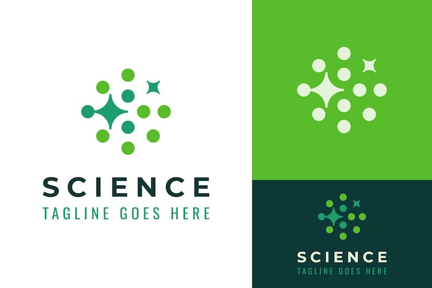 Templata de diseño del logotipo de la División de Ciencias Creativas de la Proteína Genética Cell Spark