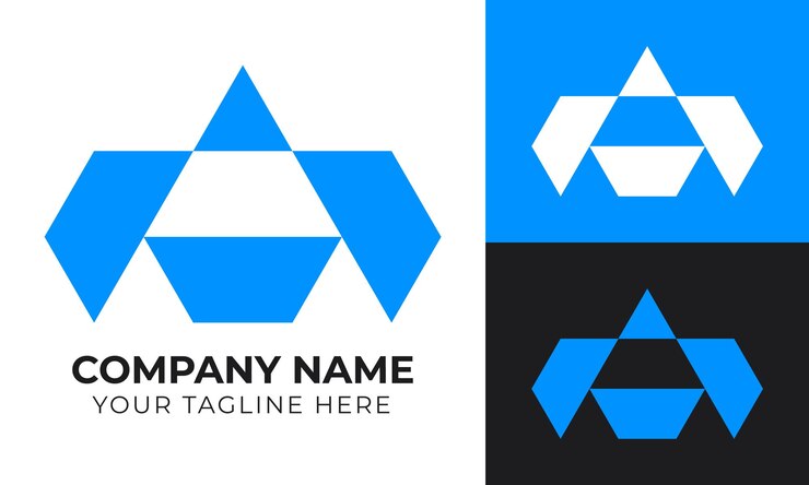Vector templata de diseño de logotipo de negocio minimalista moderno y abstracto creativo para su empresa