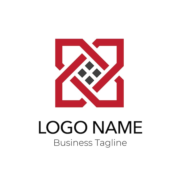 Templata de diseño de la marca comercial de la empresa de construcción inmobiliaria
