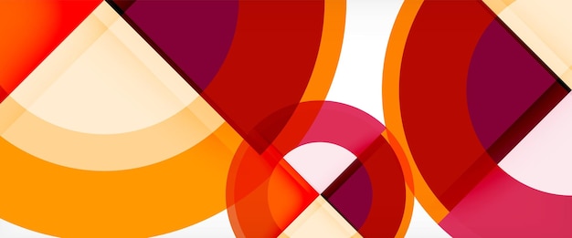 Templata de diseño moderno de fondo geométrico abstracto de círculo