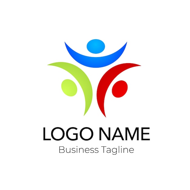 Templata de diseño de la organización del campeonato de logotipo deportivo