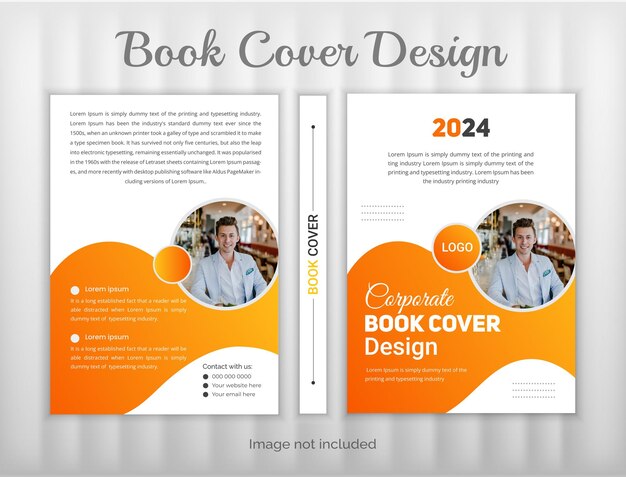 Templata de diseño de portada de libro minimalista vectorial de portada creativa profesional asequible