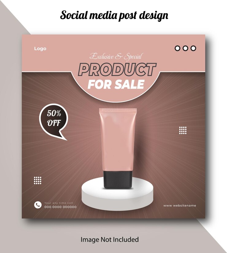 Templata de diseño de publicación de productos para la venta en las redes sociales