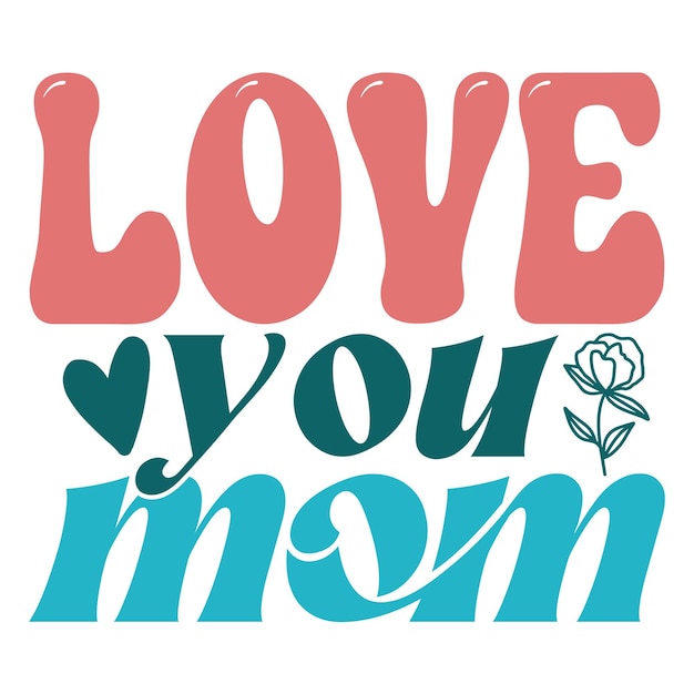 Templata de diseño SVG de Mamá Diseño para el Día de las Madres