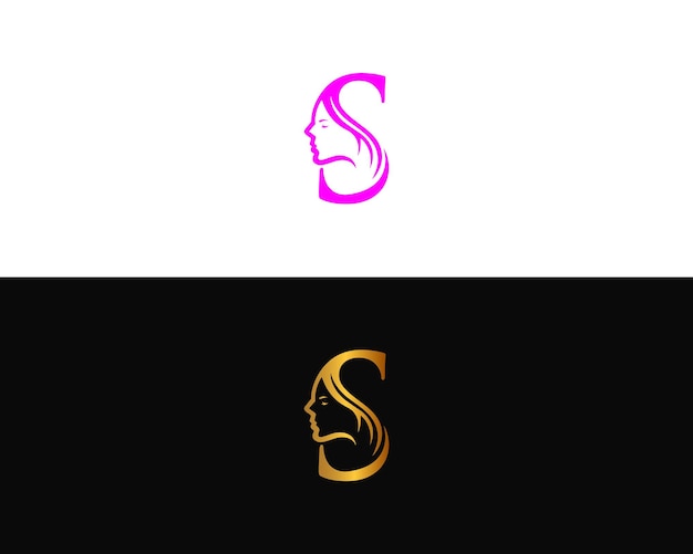 Templata de diseño vectorial de la letra S Beauty Logo