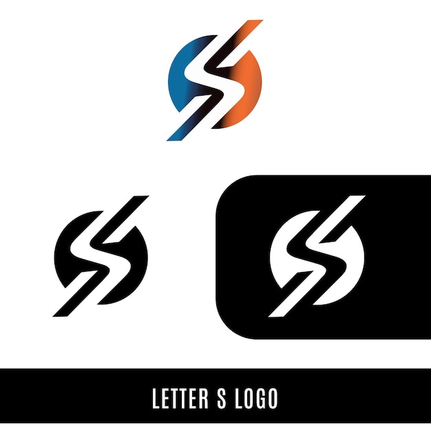 Templata gráfica vectorial de diseño de la fuente del logotipo S y la letra S del logotipo