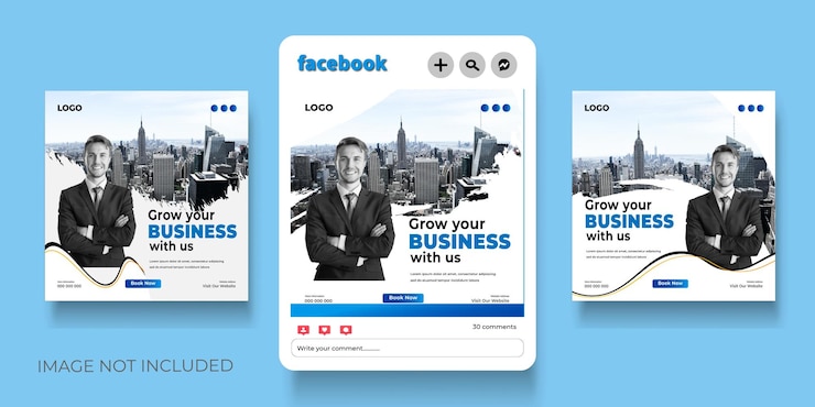 Vector templata gratuita de agencia de marketing digital vectorial y publicación de redes sociales corporativas