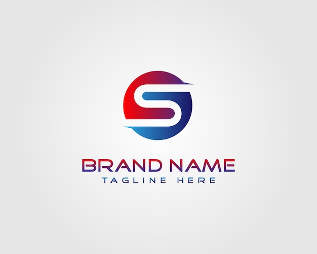 Templata de icono vectorial de diseño de logotipo creativo de la letra S