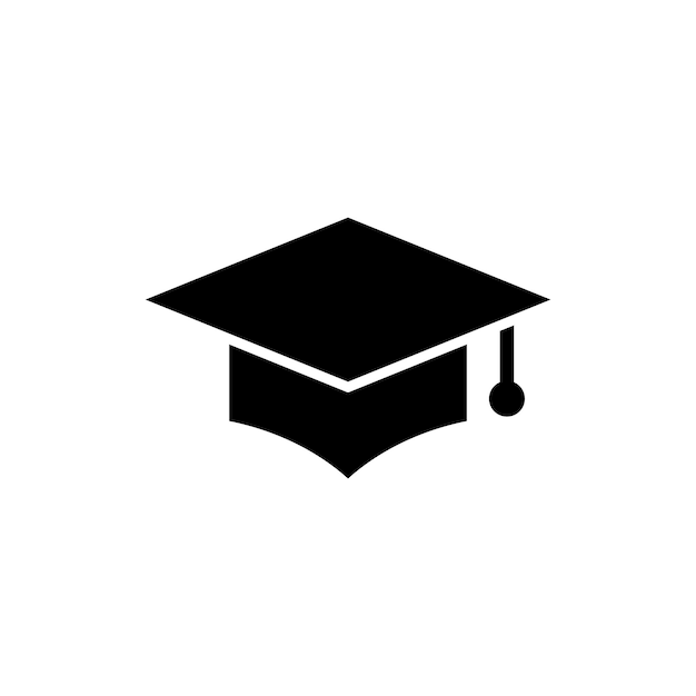 Templata de logotipo del icono vectorial de la educación de licenciatura
