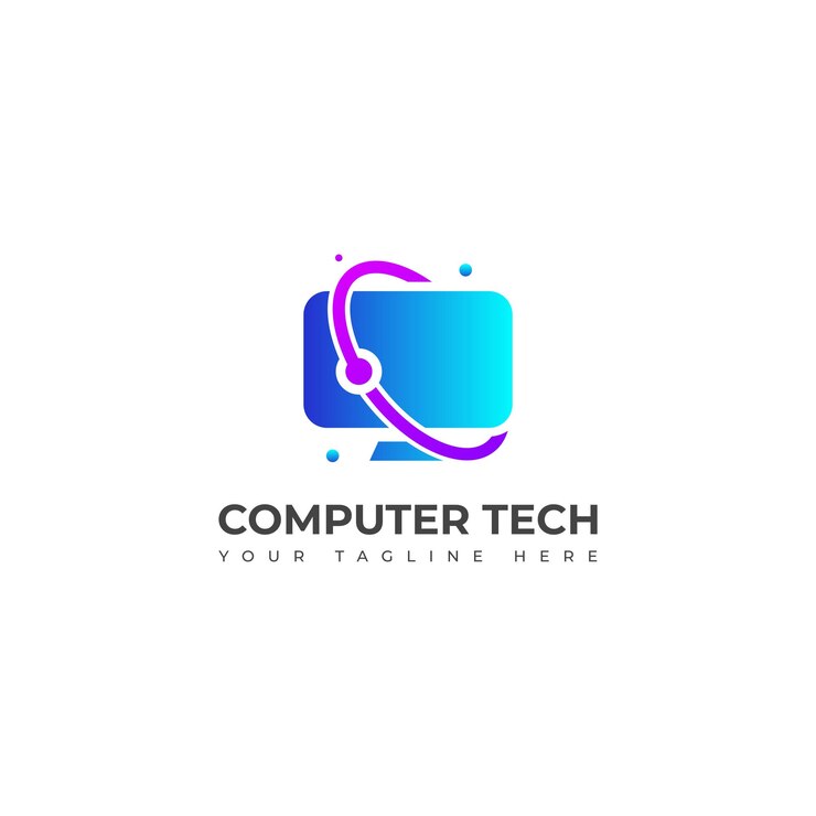Vector templata de logotipo de tecnología informática diseño de logotipo vectorial de desarrollo de software