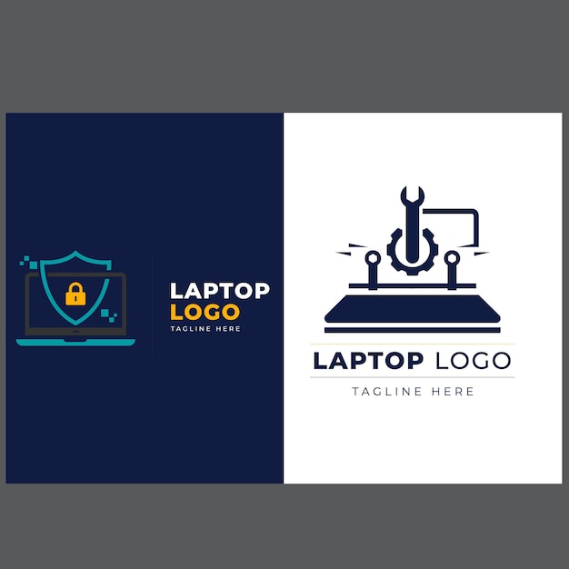 Templata de logotipo de tecnología informática Diseño de logotipo vectorial de desarrollo de software