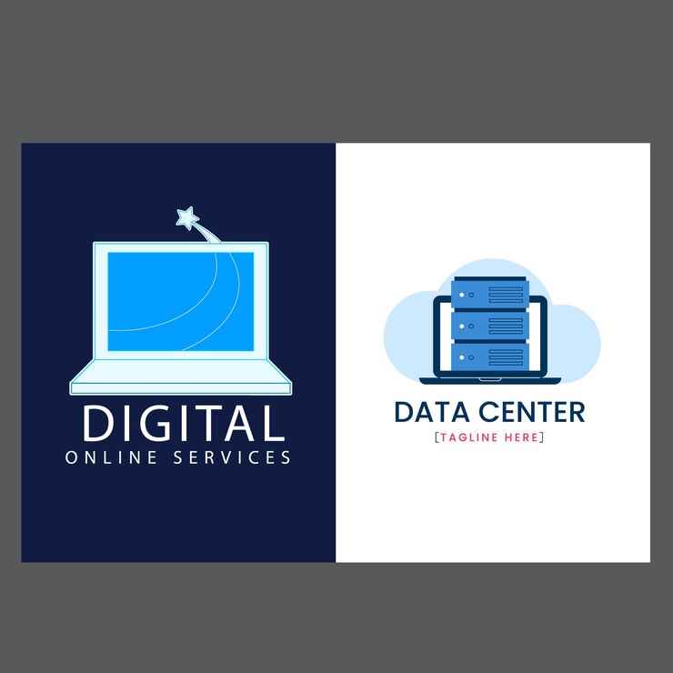 Vector templata de logotipo de tecnología informática diseño de logotipo vectorial de desarrollo de software