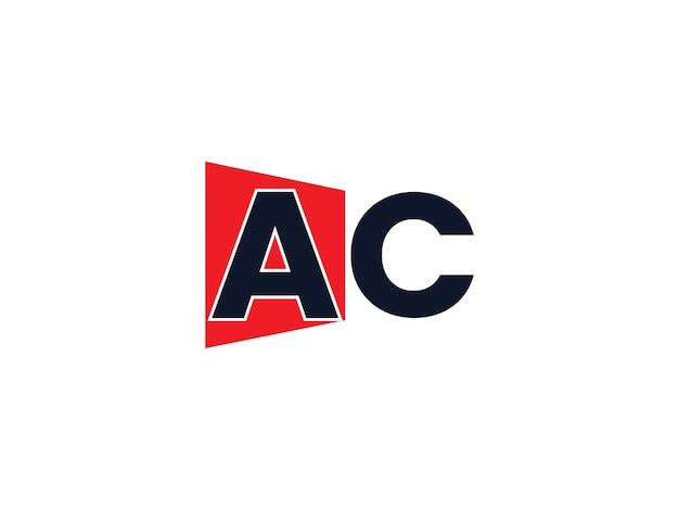 Templata de logotipo de vector de letra inicial AC ca diseño de logotipo ac