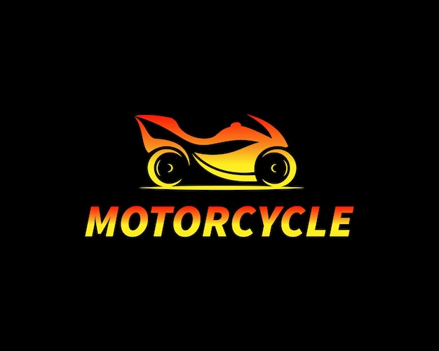 Templata de vector de velocidad de conducción para el diseño del concepto de logotipo de motocicleta