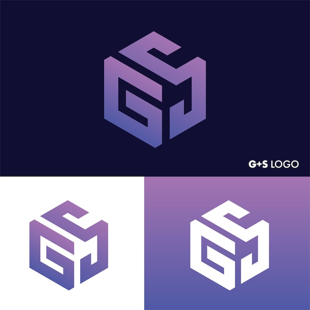 Templata vectorial de diseño del logotipo de la letra inicial GS o del logotipo SG