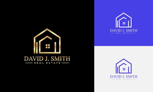 Templata vectorial de diseño de logotipo de propiedad