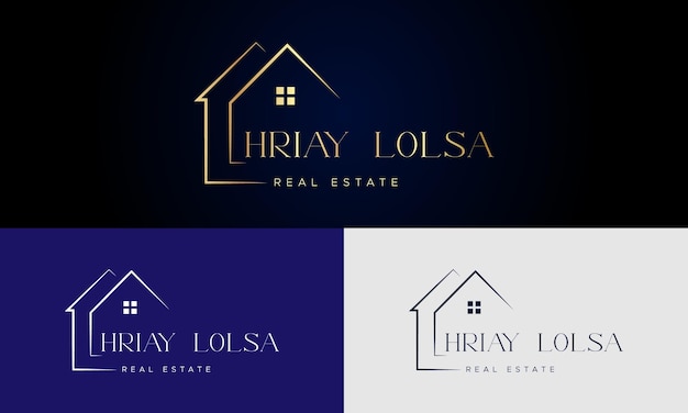 Templata vectorial de diseño de logotipo de propiedad