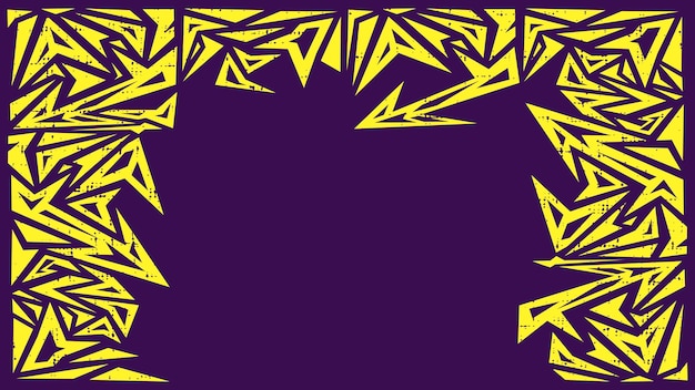 Template de diseño abstracto de fondo en color amarillo y púrpura