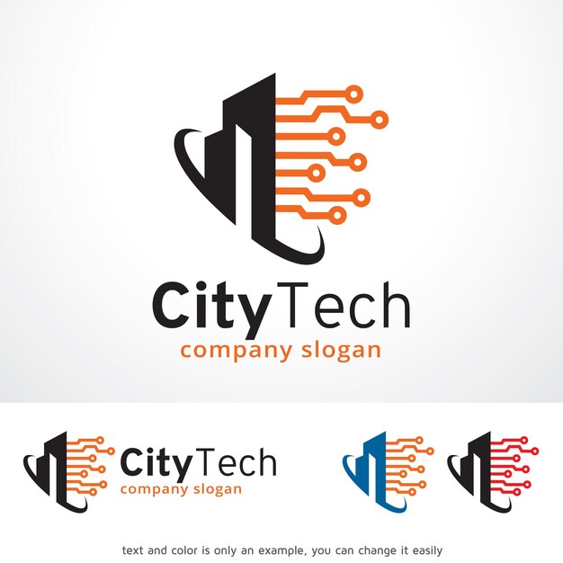 Template de diseño de logotipo de la ciudad Vector de diseño de emblema Concepto de diseño Símbolo creativo Icono