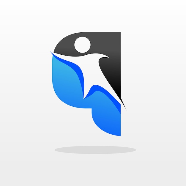 Template de diseño de logotipo de Q People Ilustración vectorial de inspiración