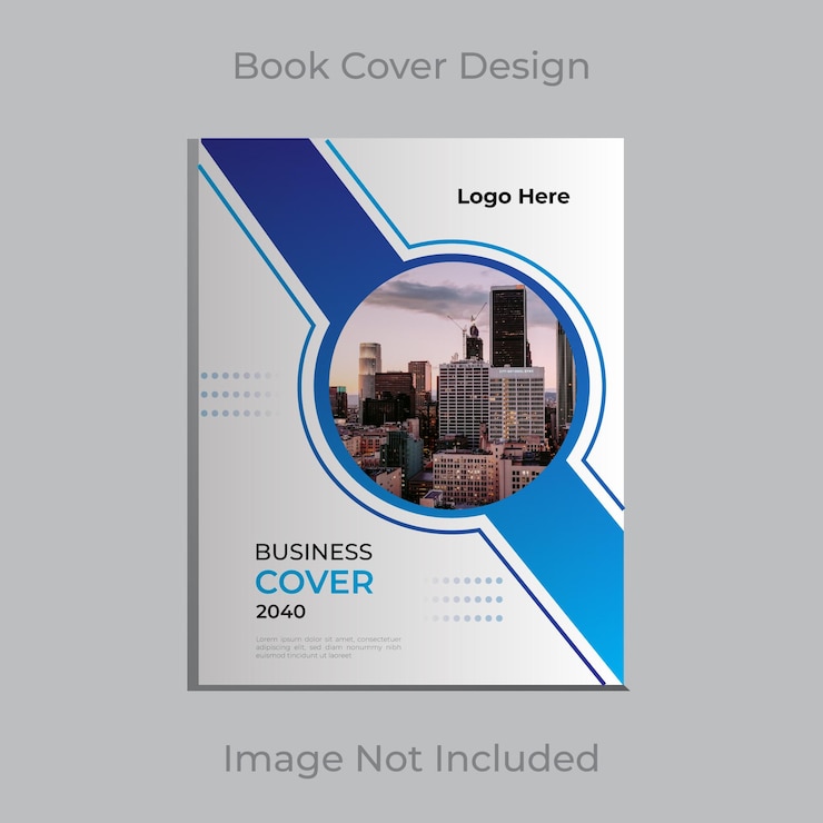Template de portada de libro corporativo profesional listo para imprimir vector de diseño de vector premium