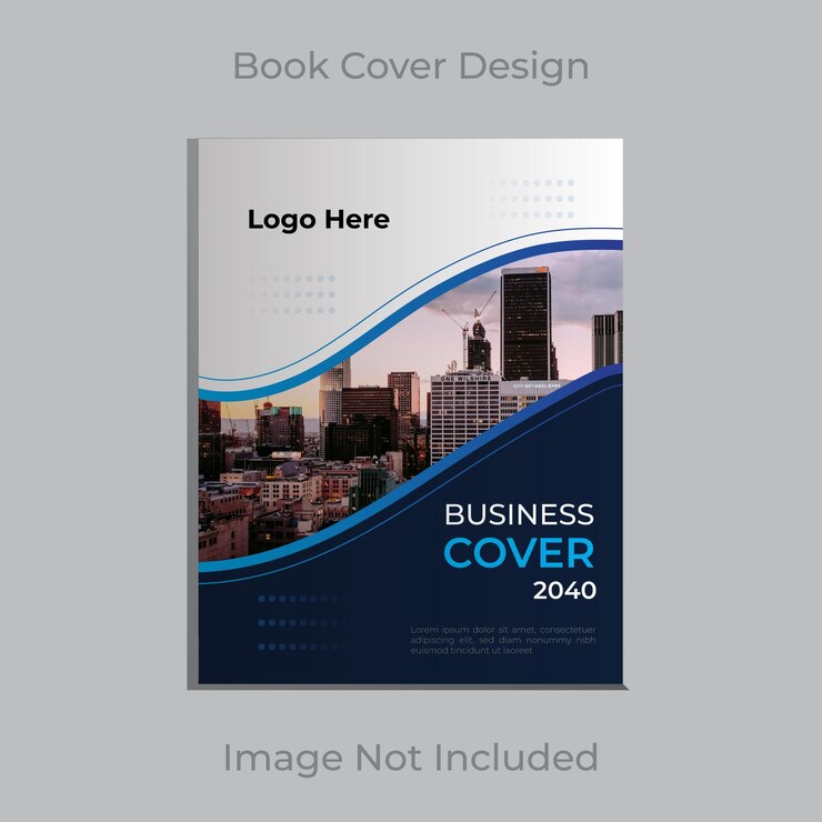 Template de portada de libro corporativo profesional listo para imprimir vector de diseño de vector premium