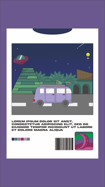 Vector template de vacaciones pop para carteles