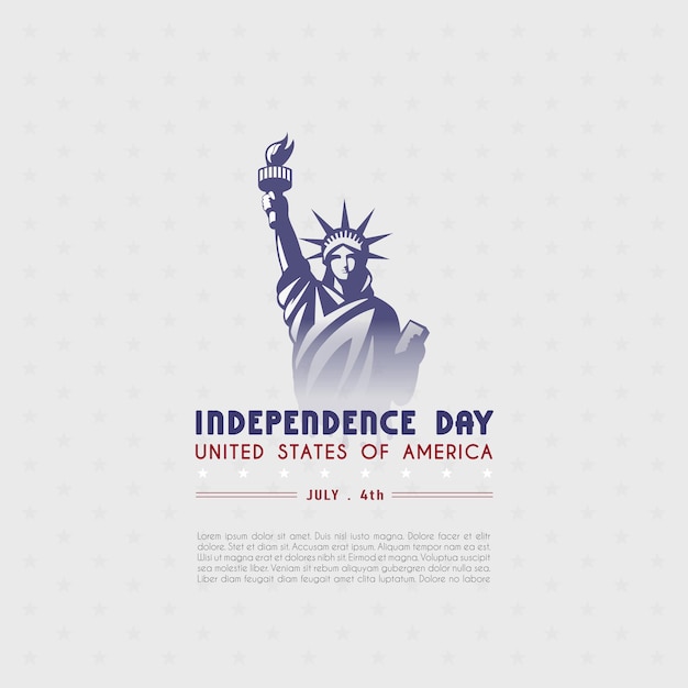Templato de bandera del Día de la Independencia de los Estados Unidos adecuado para tarjetas de felicitación, carteles, pancartas, etc.