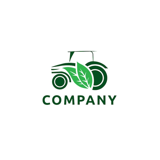 Templo de diseño del logotipo del tractor agrícola