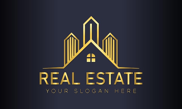 Templo de diseño de logotipos inmobiliarios