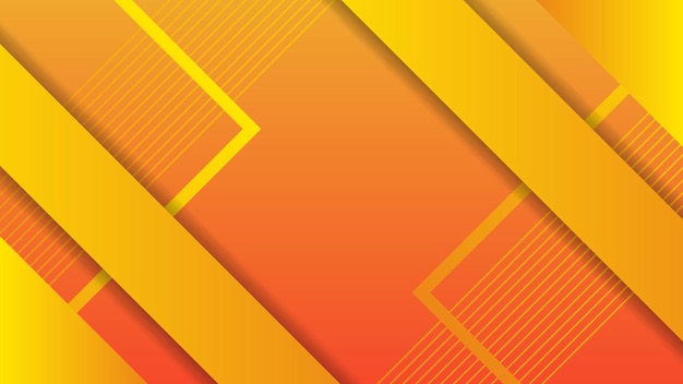 Templo de diseño de papel tapiz de fondo abstracto con formas de color amarillo y naranja