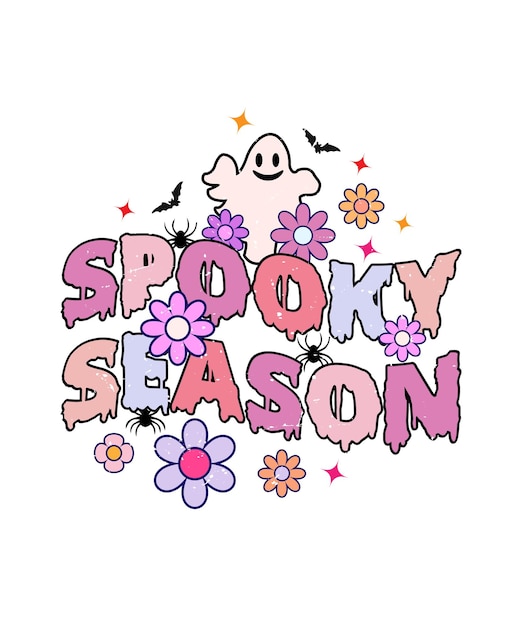 temporada espeluznante cita de halloween para el diseño de camisetas