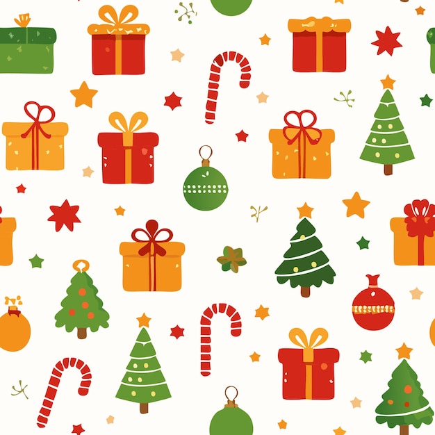 Temporada festiva de invierno vacaciones Feliz Navidad Patrón papel de envoltura Saludo de Navidad Diseño de fondo