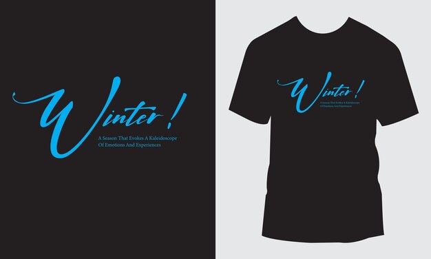 una temporada de invierno que evoca un caleidoscopio de emociones y experiencias vector de diseño de camiseta